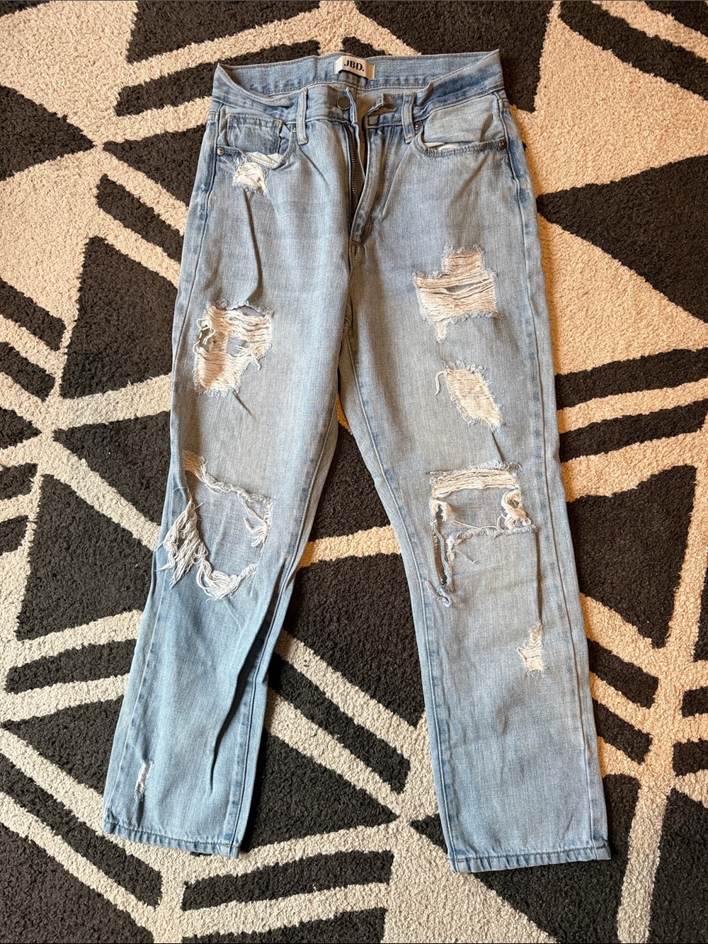 Light Blue Distressed Women's Jeans